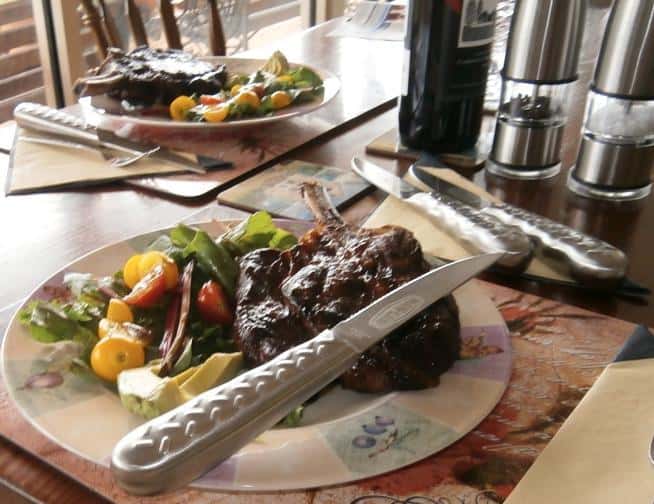 Man Law 4 Piece Checker Plate Steak Knife Set - Image 2