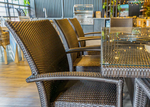 Manhattan 9 Piece Setting with Trieste 2400mm Table - Image 3