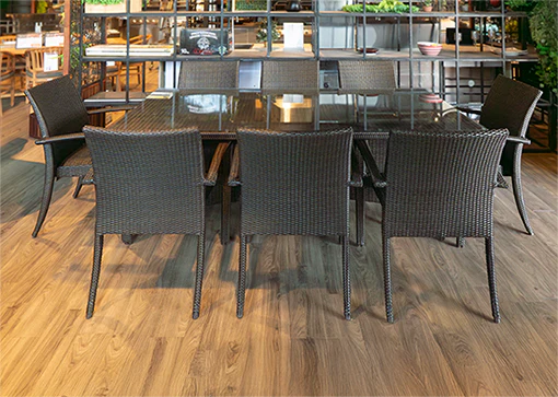 Manhattan 9 Piece Setting with Trieste 2400mm Table - Image 6