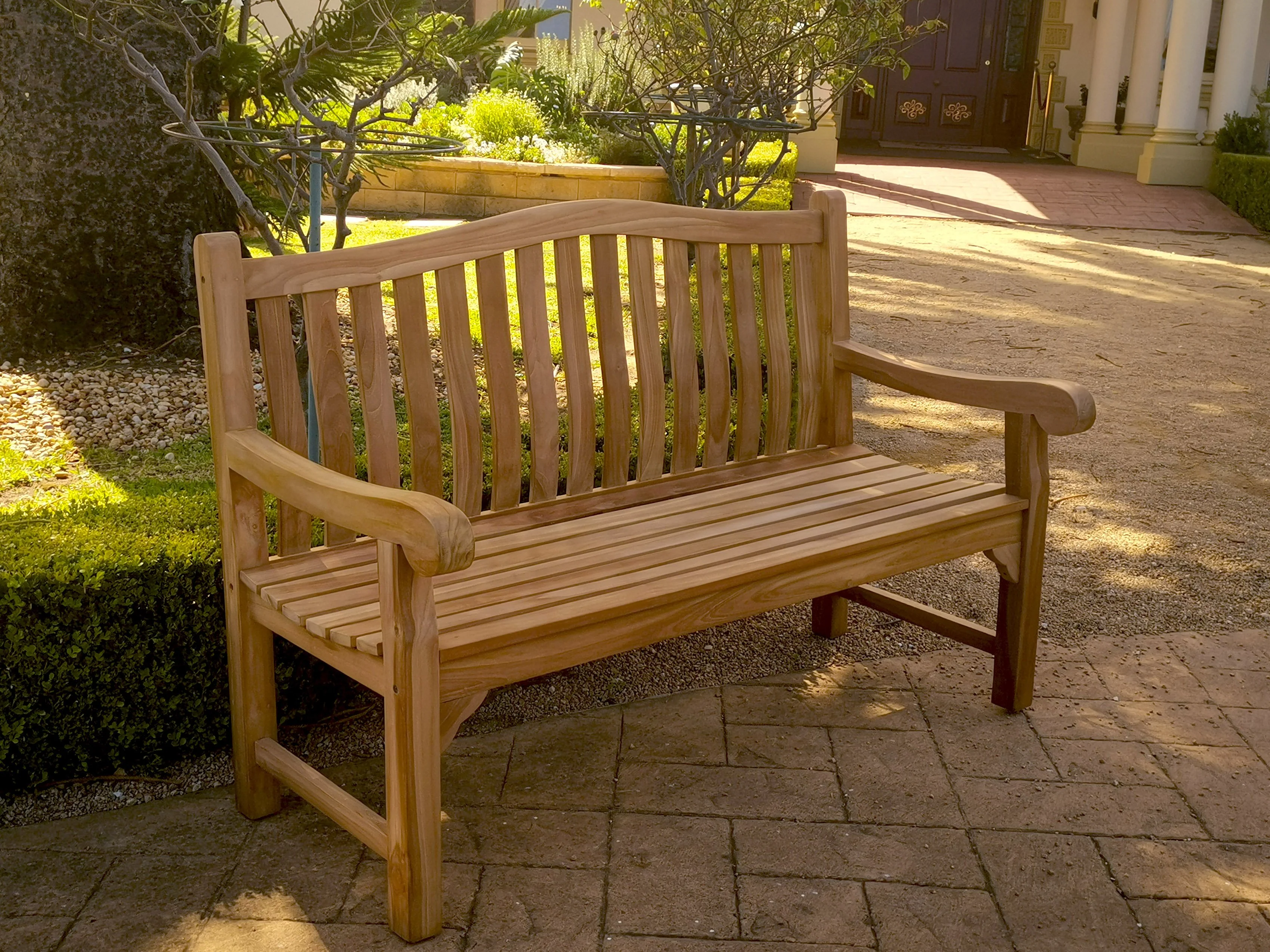 East India Mauritius Teak Bench - Image 3