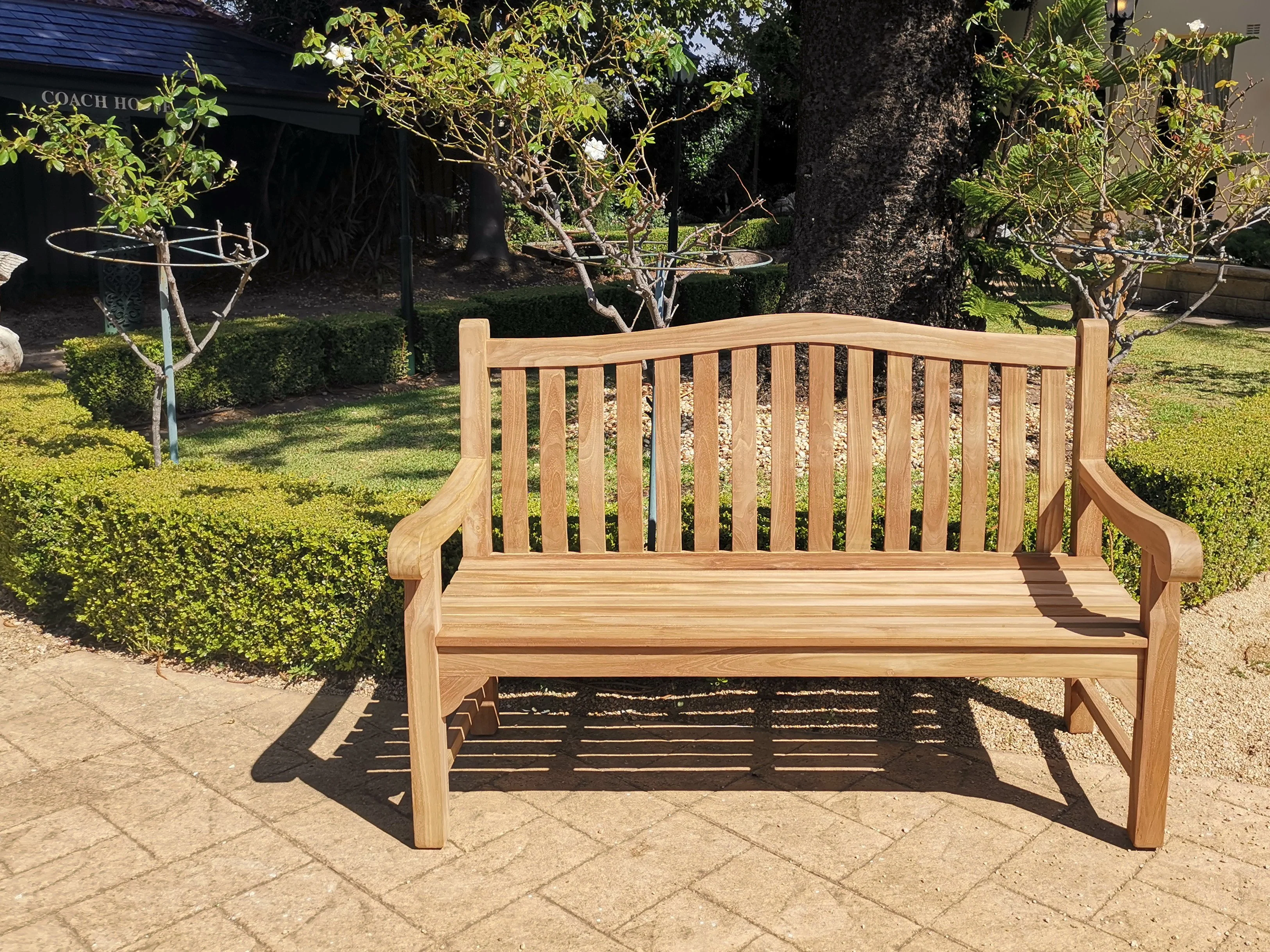 East India Mauritius Teak Bench - Image 4