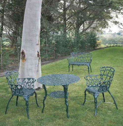 Melton Craft Cast Aluminium Scroll Love Seat Chair - Image 2