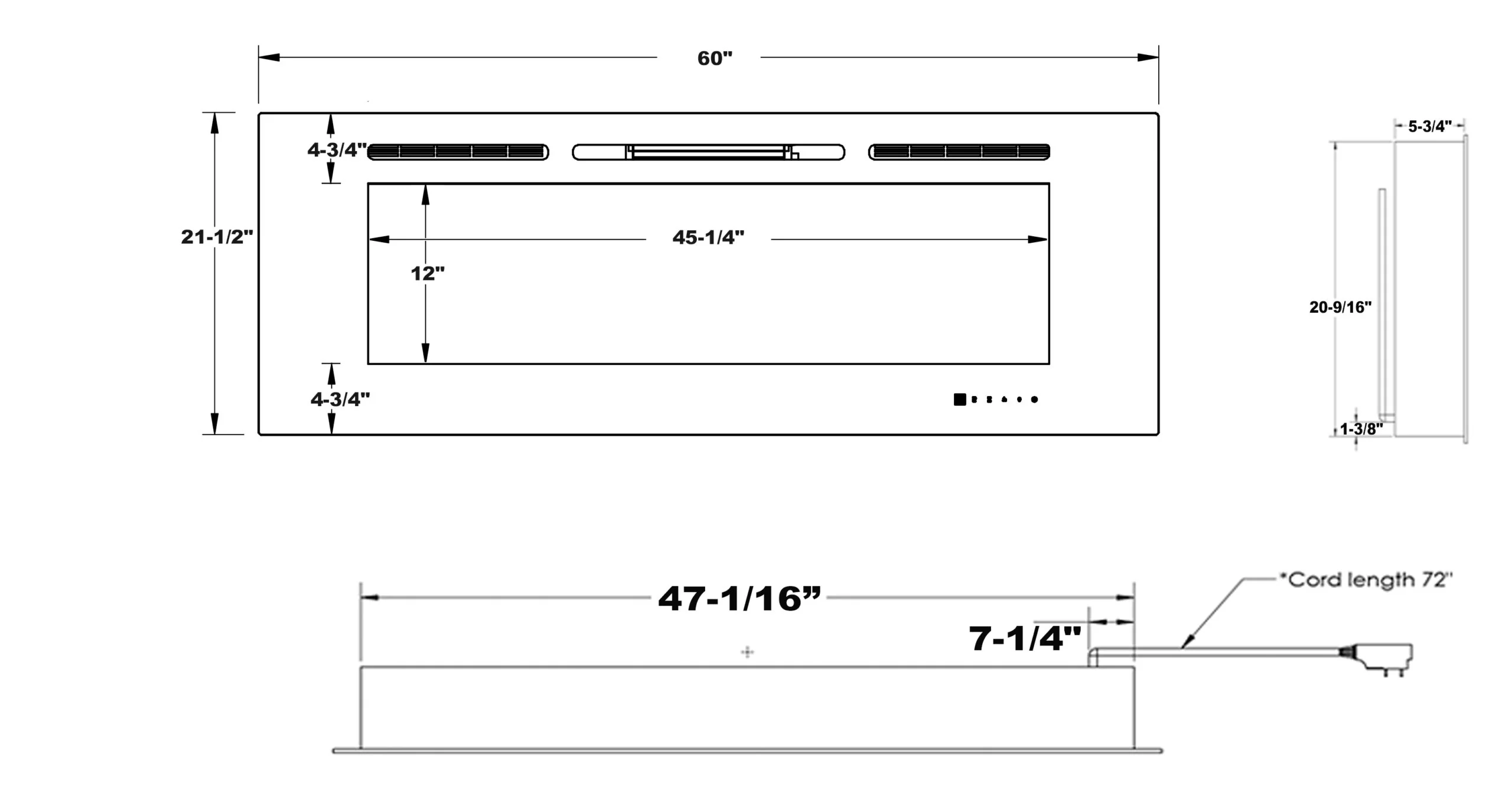 Modern Flames Challenger Electric Fireplace - Image 3