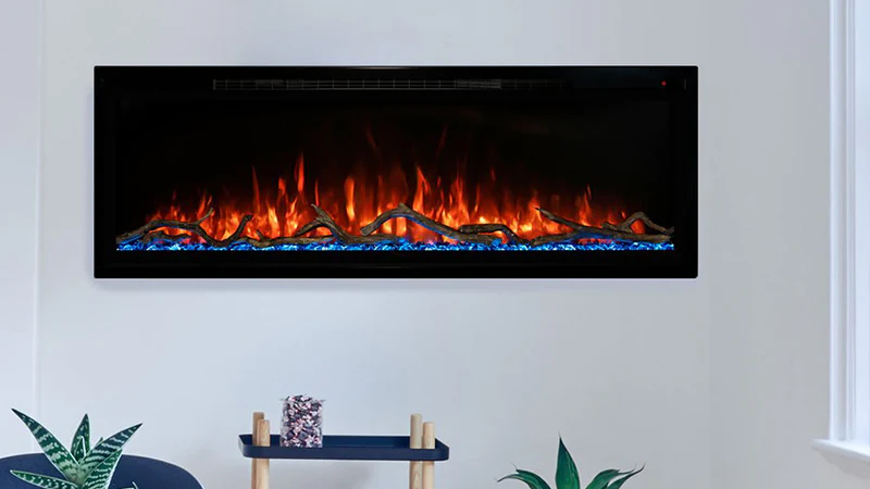Modern Flames Spectrum Slimline - Electric Fireplace with Log Set - Image 2