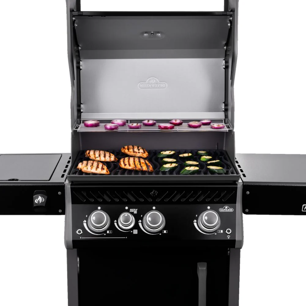 Napoleon Rogue Pro 425 Black 3 Burner BBQ with Infrared Sizzle Sideburner - Image 6
