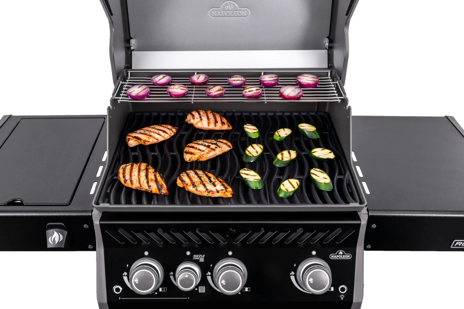 Napoleon Rogue Pro 425 Black 3 Burner BBQ with Infrared Sizzle Sideburner - Image 7