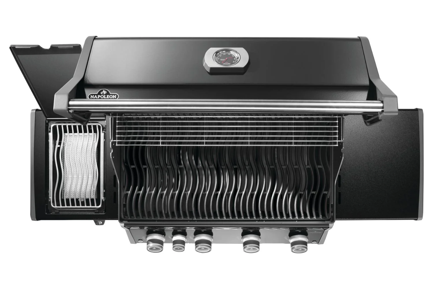Napoleon Rogue Pro 525 Black 4 Burner BBQ with Infrared Sizzle Sideburner - Image 6