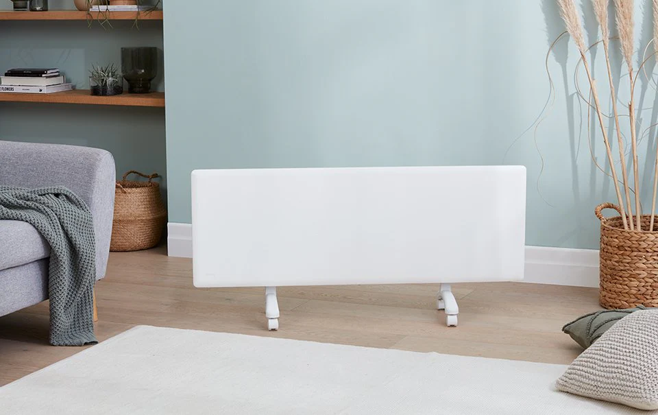 Nobo 2.4kW Slimline Wi-Fi Panel Heater with Castors - Image 3