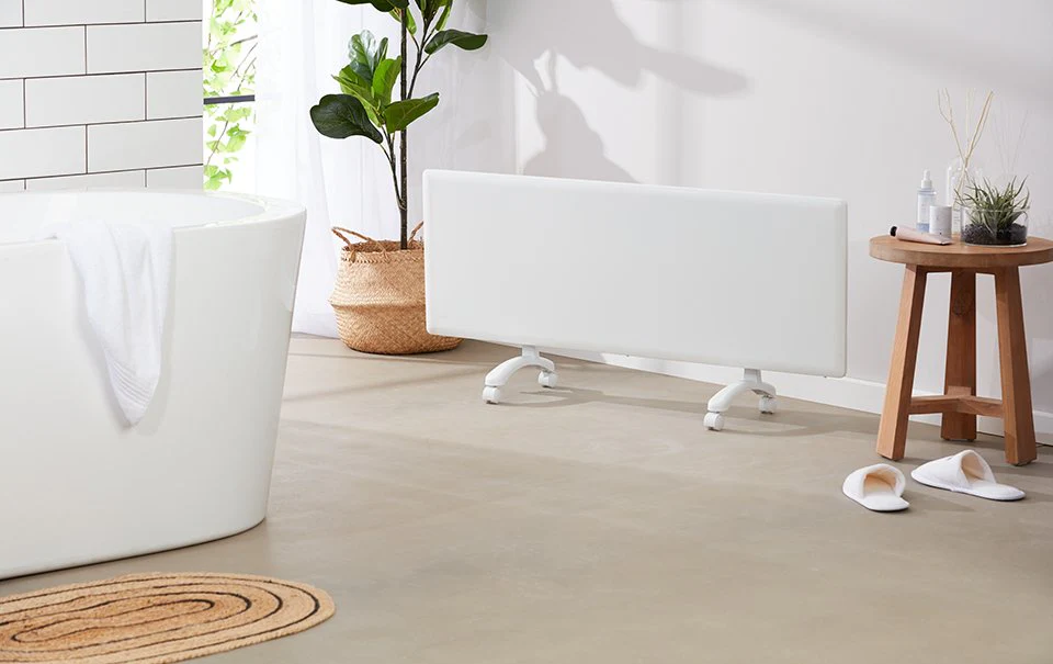 Nobo 2kW Slimline Wi-Fi Panel Heater with Castors - Image 4