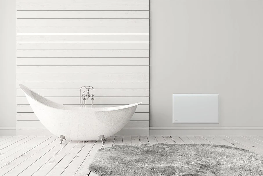 Nobo 750W Slimline Panel Heater with Thermostat and Castors - Image 5