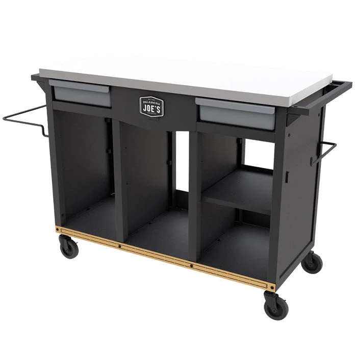 Oklahoma Joes 40 Inch Dlx Prep & Storage Cart - Image 4