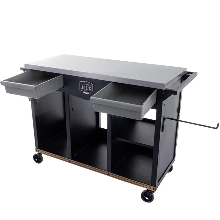 Oklahoma Joes 40 Inch Dlx Prep & Storage Cart - Image 5