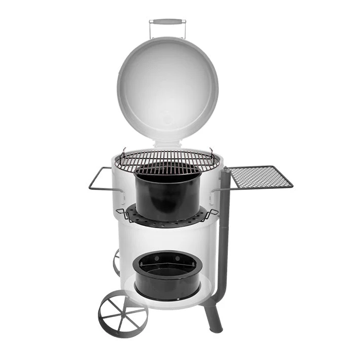 Oklahoma Joes Bronco Pro Drum Smoker XL - Black - Image 4