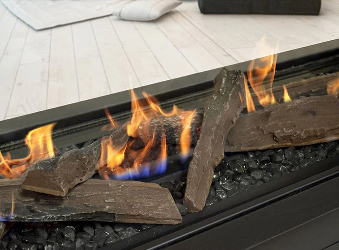 Real Flame Element 1800 Double Sided Power Balanced Flue Gas Fireplace - Image 6