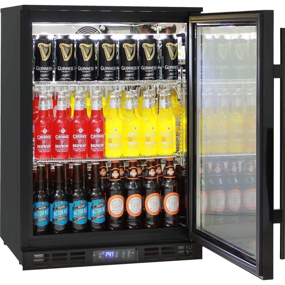 Rhino 129 Litre Black Commercial Glass Door Bar Fridge - SG1-B - Image 2