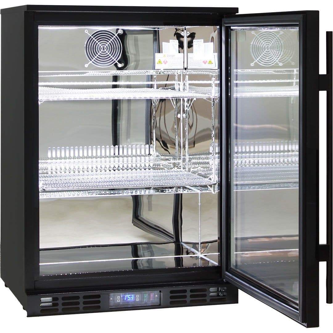 Rhino 129 Litre Black Commercial Glass Door Bar Fridge - SG1-B - Image 3