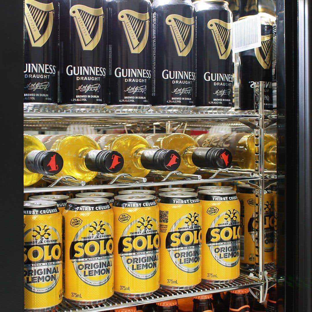 Rhino 330 Litre Commercial Glass 3 Door Bar Fridge - SG3H-B - Image 5