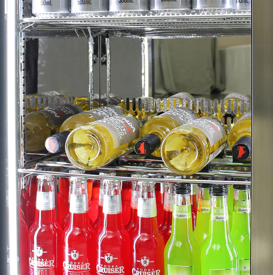 Rhino ENVY 316 Marine Grade Stainless Steel Solid Twin Door Outdoor Bar Fridge - ENV2H-SD - Image 6