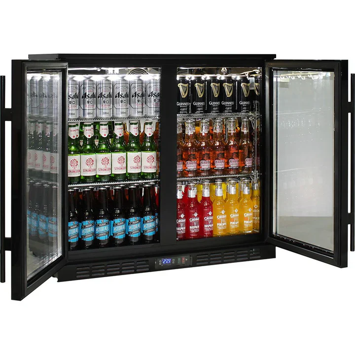 RHINO LG Compressor Alfresco Glass heated Door 208L Black Bar Fridge SG2H-B-HD - Image 4