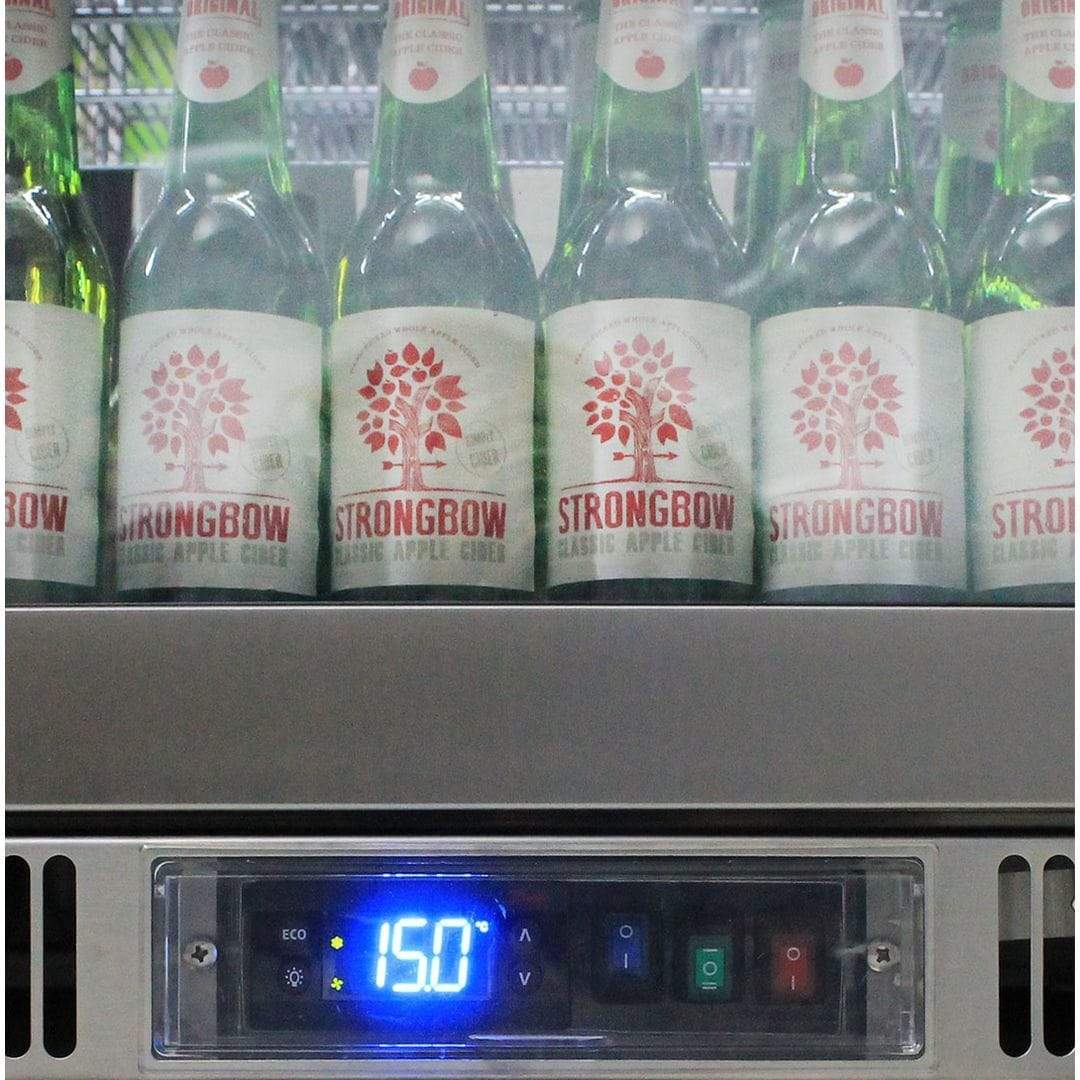 Rhino 388 Litre ENVY Heated Glass Triple Door 316 SS Outdoor Bar Fridge - ENV3H-SS - Image 6