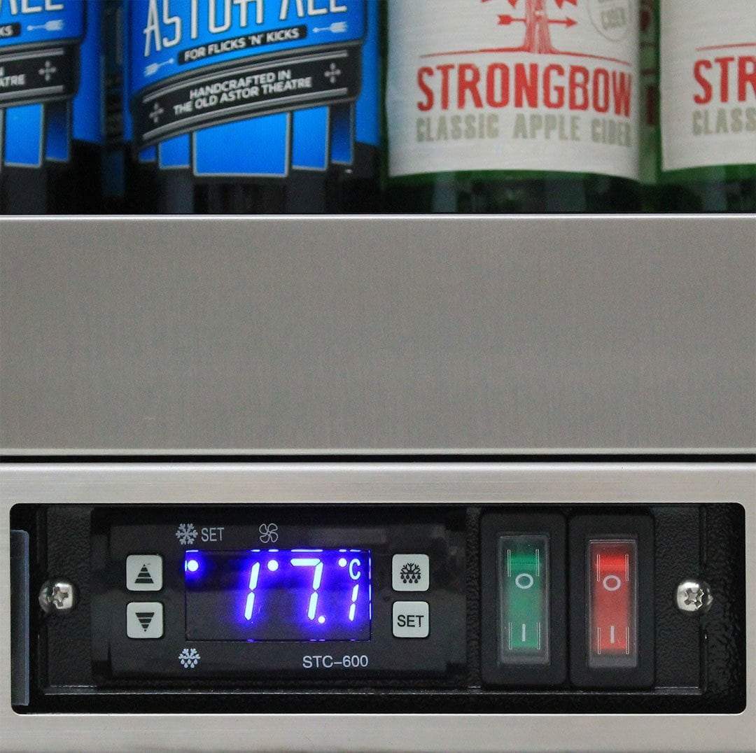 Rhino 129 Litre Single Heated Glass Door SS Bar Fridge - SG1-HD - Image 6