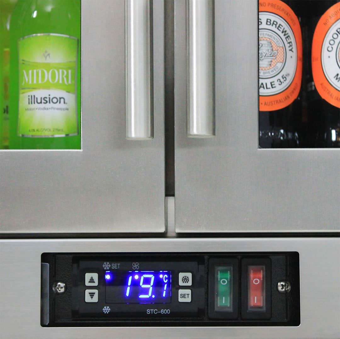 Rhino 208 Litre Twin Heated Glass Door SS Bar Fridge - SG2H-HD - Image 6