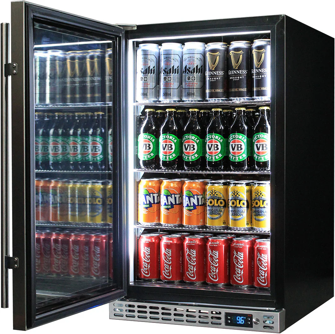 Schmick Quiet Front Venting Under Bench Stainless Steel Solid Single Door Bar Fridge - SK126-SD - Image 3