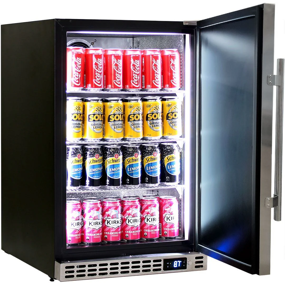 Schmick 105 Litre Solid Single Door Under Bench Stainless Steel Bar Fridge - SK116-SD - Image 5