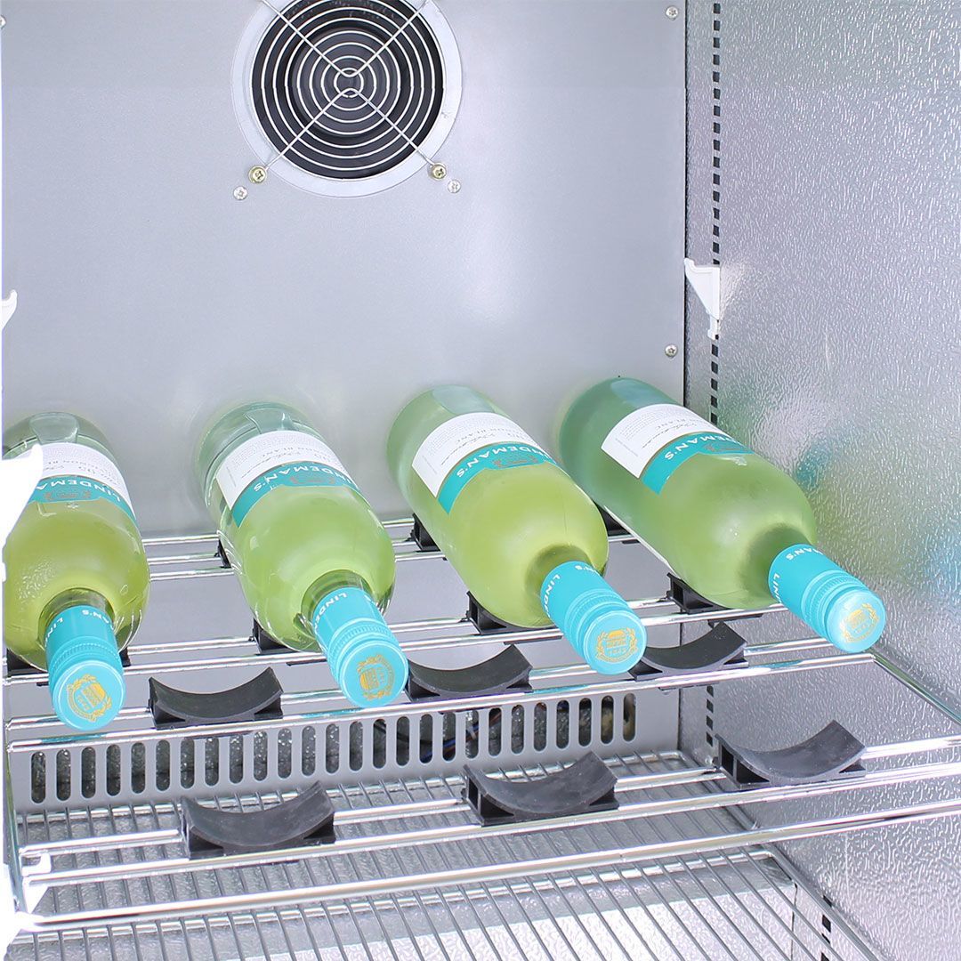 Schmick 105 Litre Solid Single Door Under Bench Stainless Steel Bar Fridge - SK116-SD - Image 6