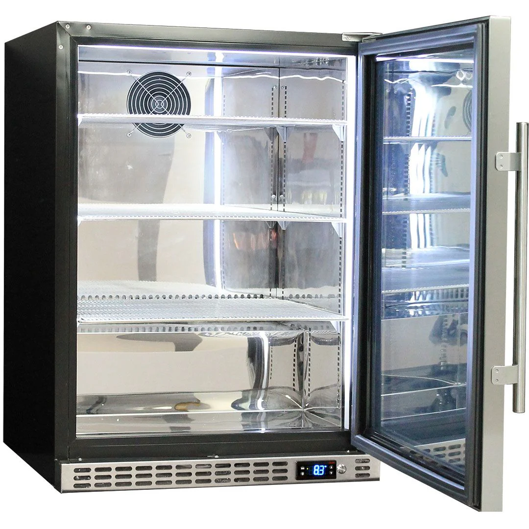 Schmick 164 Litre Solid Single Door Under Bench Stainless Steel Bar Fridge - SK156-SD - Image 4