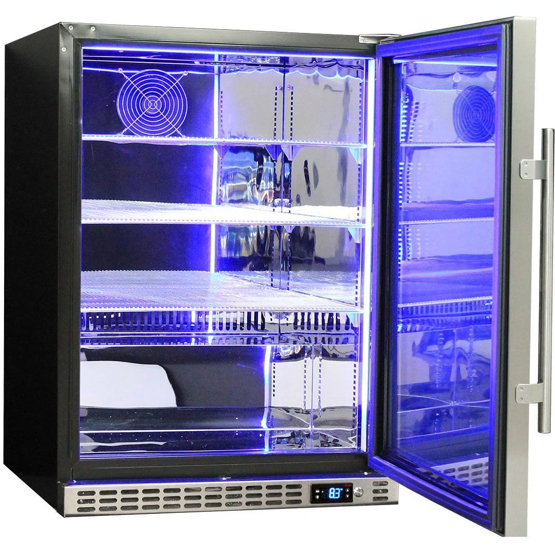 Schmick 164 Litre Solid Single Door Under Bench Stainless Steel Bar Fridge - SK156-SD - Image 5