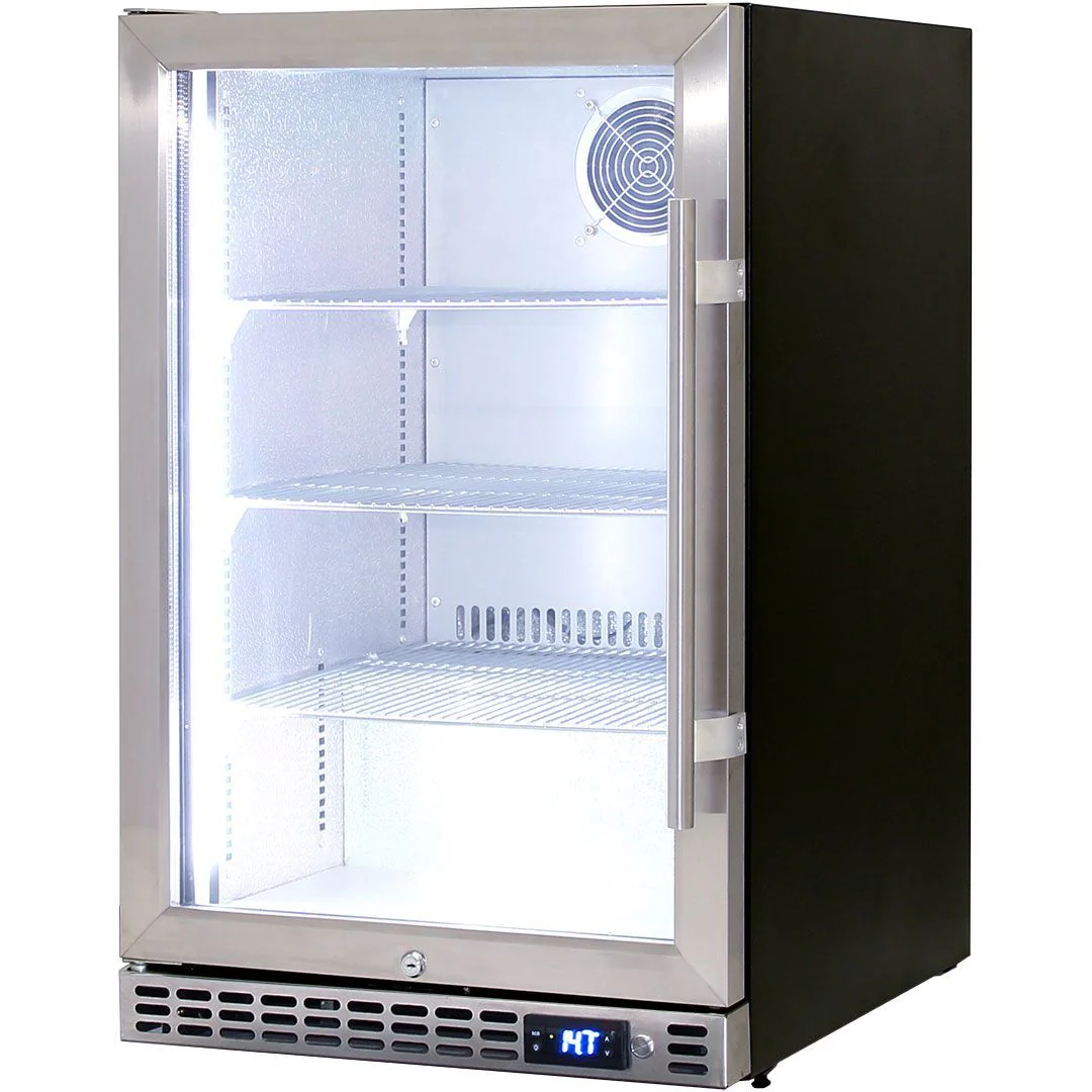 Schmick 105 Litre Single Heated Glass Door Stainless Steel Under Bench Bar Fridge - SK116-HD - Image 3