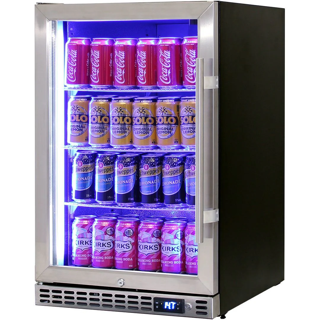 Schmick 105 Litre Single Heated Glass Door Stainless Steel Under Bench Bar Fridge - SK116-HD - Image 4