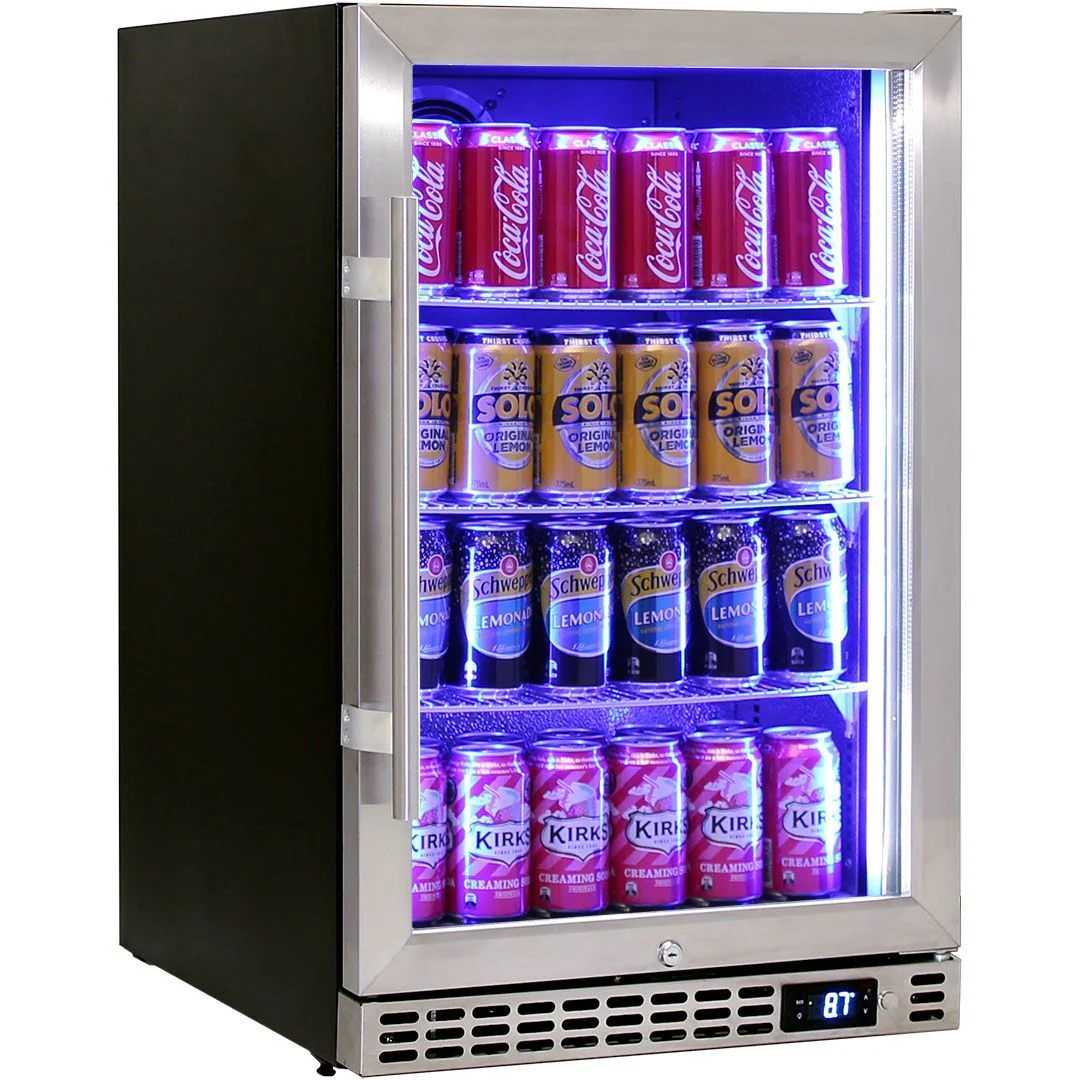 Schmick 105 Litre Single Heated Glass Door Stainless Steel Under Bench Bar Fridge - SK116-HD - Image 7