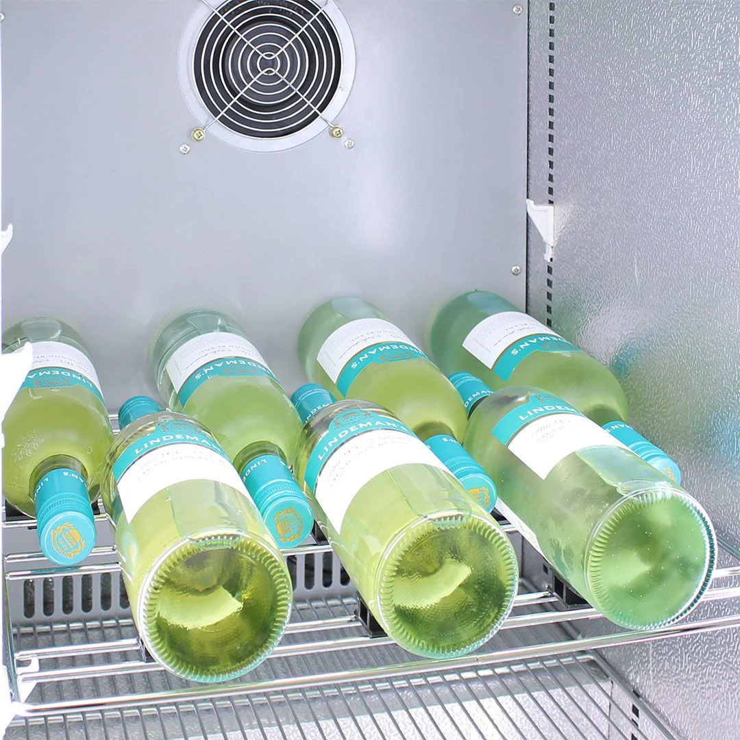 Schmick 105 Litre Single Heated Glass Door Stainless Steel Under Bench Bar Fridge - SK116-HD - Image 8
