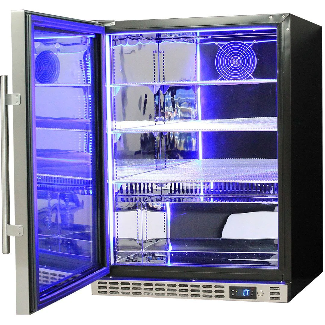 Schmick 164 Litre Single Heated Glass Door Stainless Steel Under Bench Bar Fridge - SK156-HD - Image 4