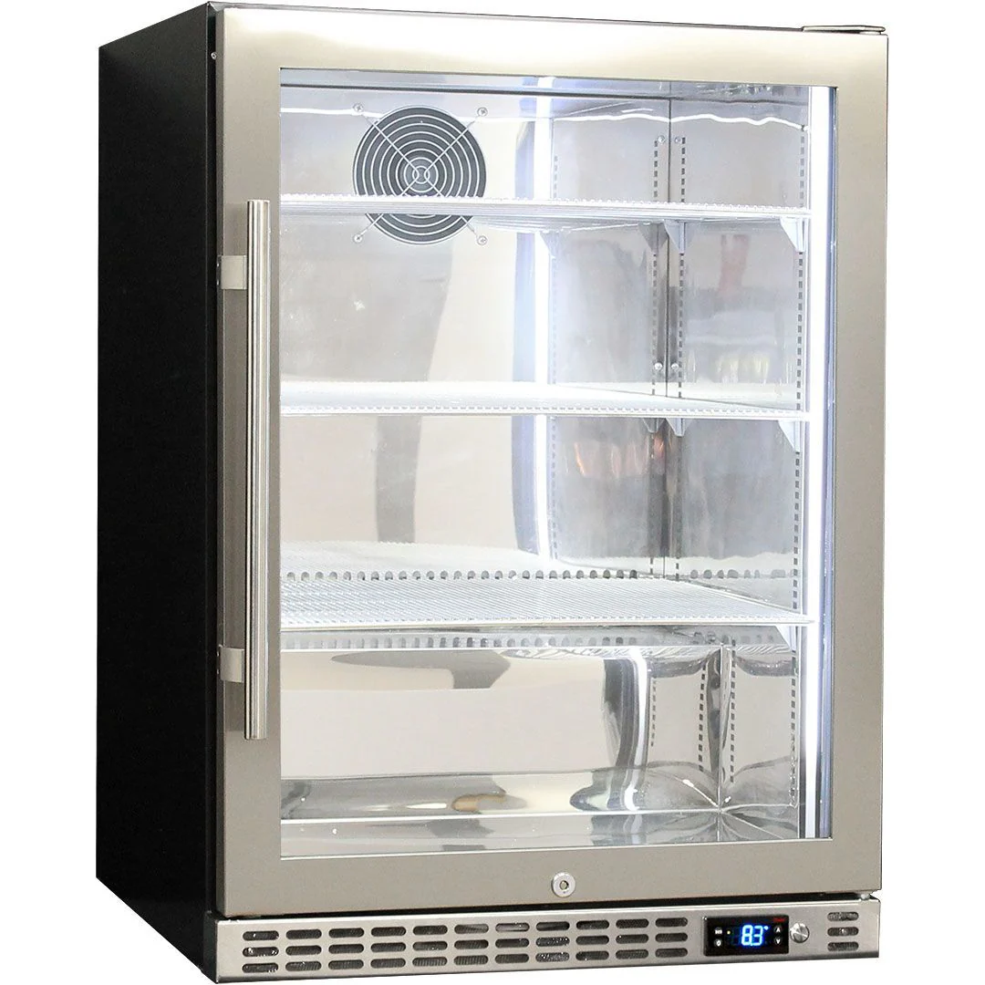 Schmick 164 Litre Single Heated Glass Door Stainless Steel Under Bench Bar Fridge - SK156-HD - Image 8