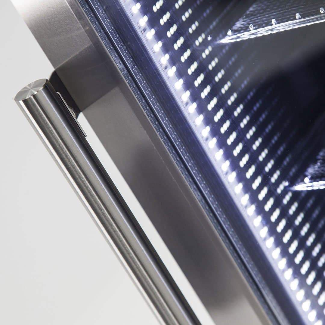 Schmick 98 Litre Single LED Glass Door Bar Fridge - HUS-SC88-SS - Image 4