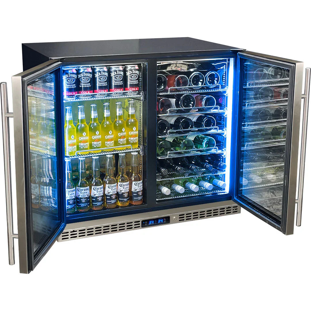 Schmick Under Bench Beer And Wine Dual Zone Bar Fridge - SK228D-HD - Image 4