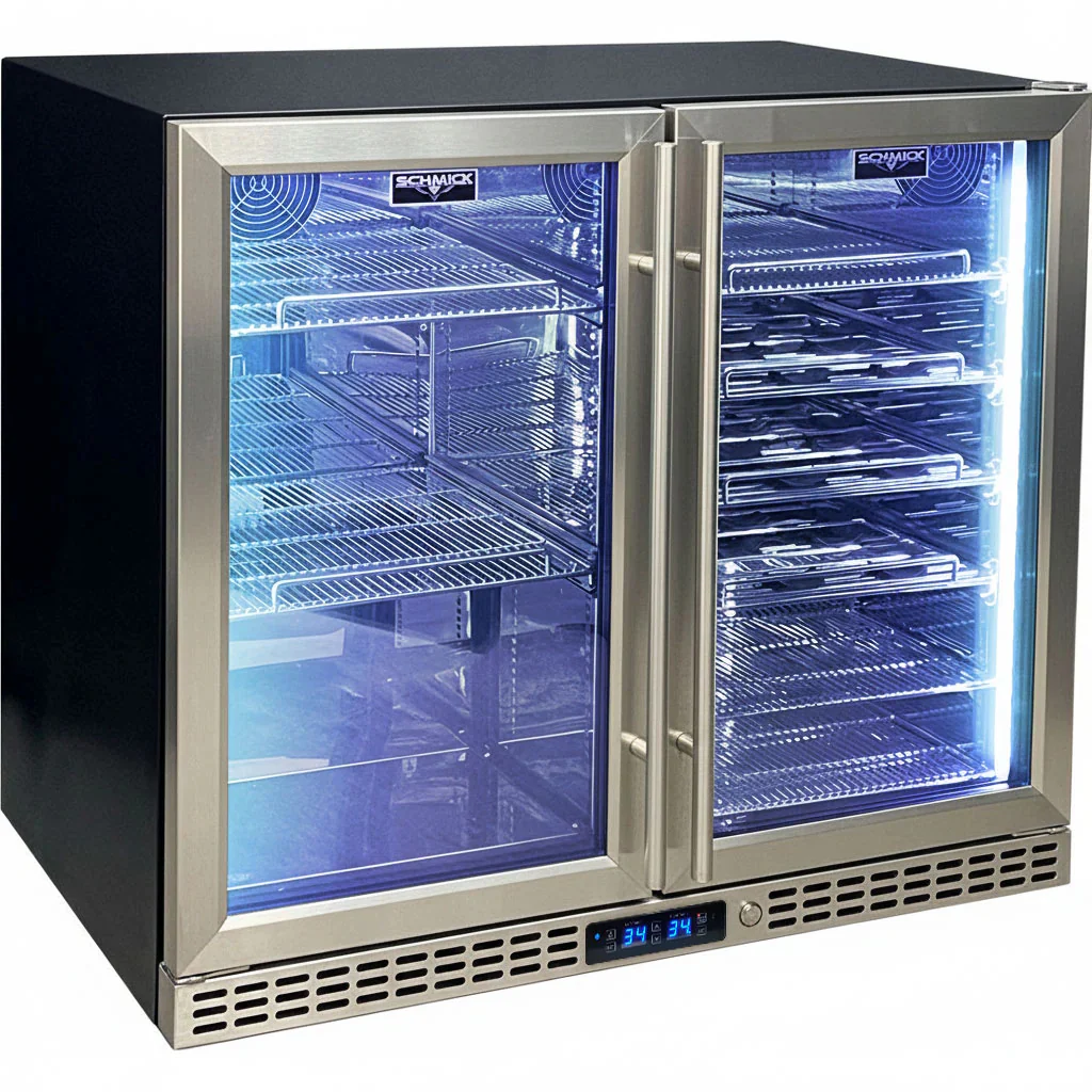 Schmick Under Bench Beer And Wine Dual Zone Bar Fridge - SK228D-HD - Image 5