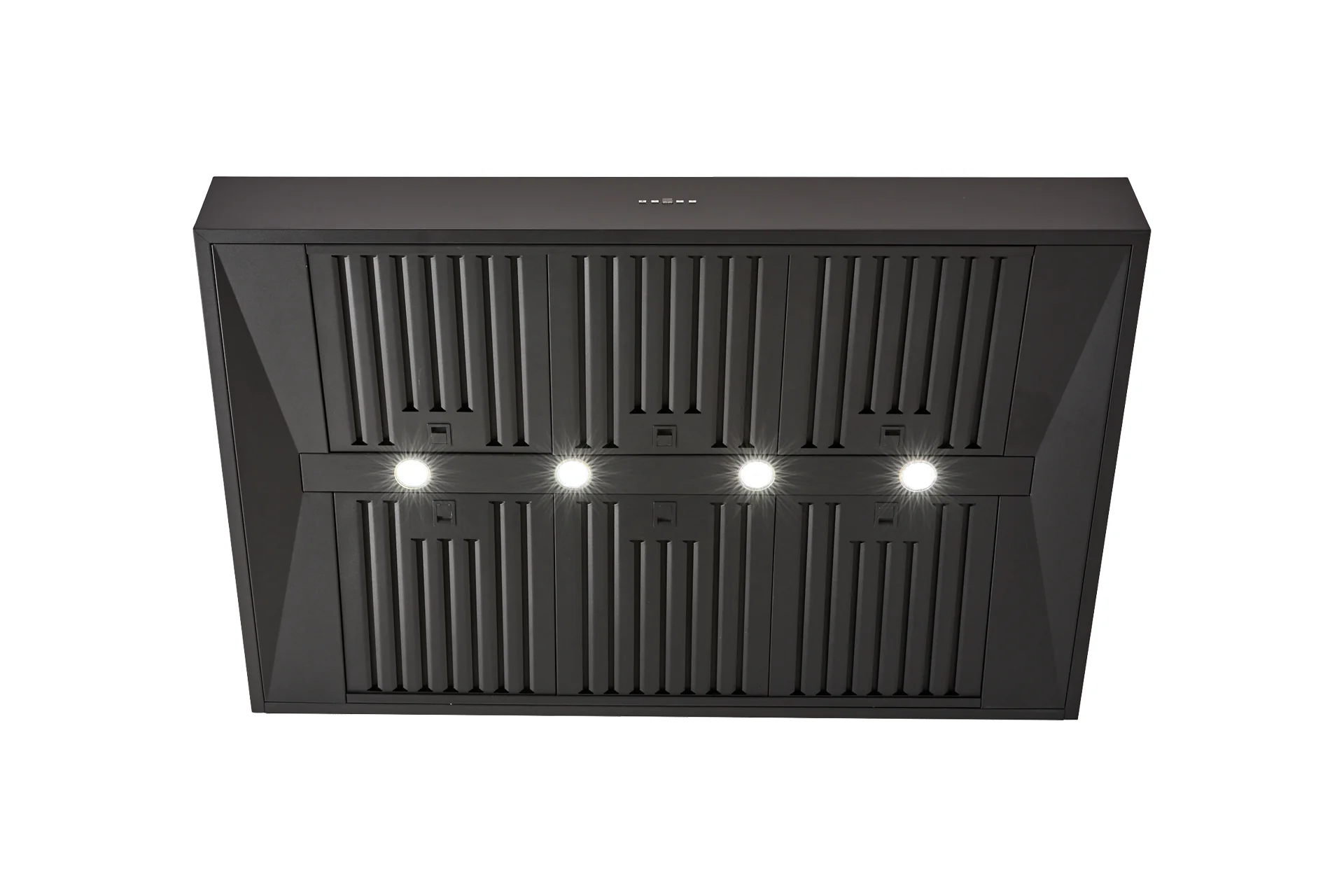 Schweigen Black BBQ Canopy Rangehood - 120cm - CL7372B Series - Image 2