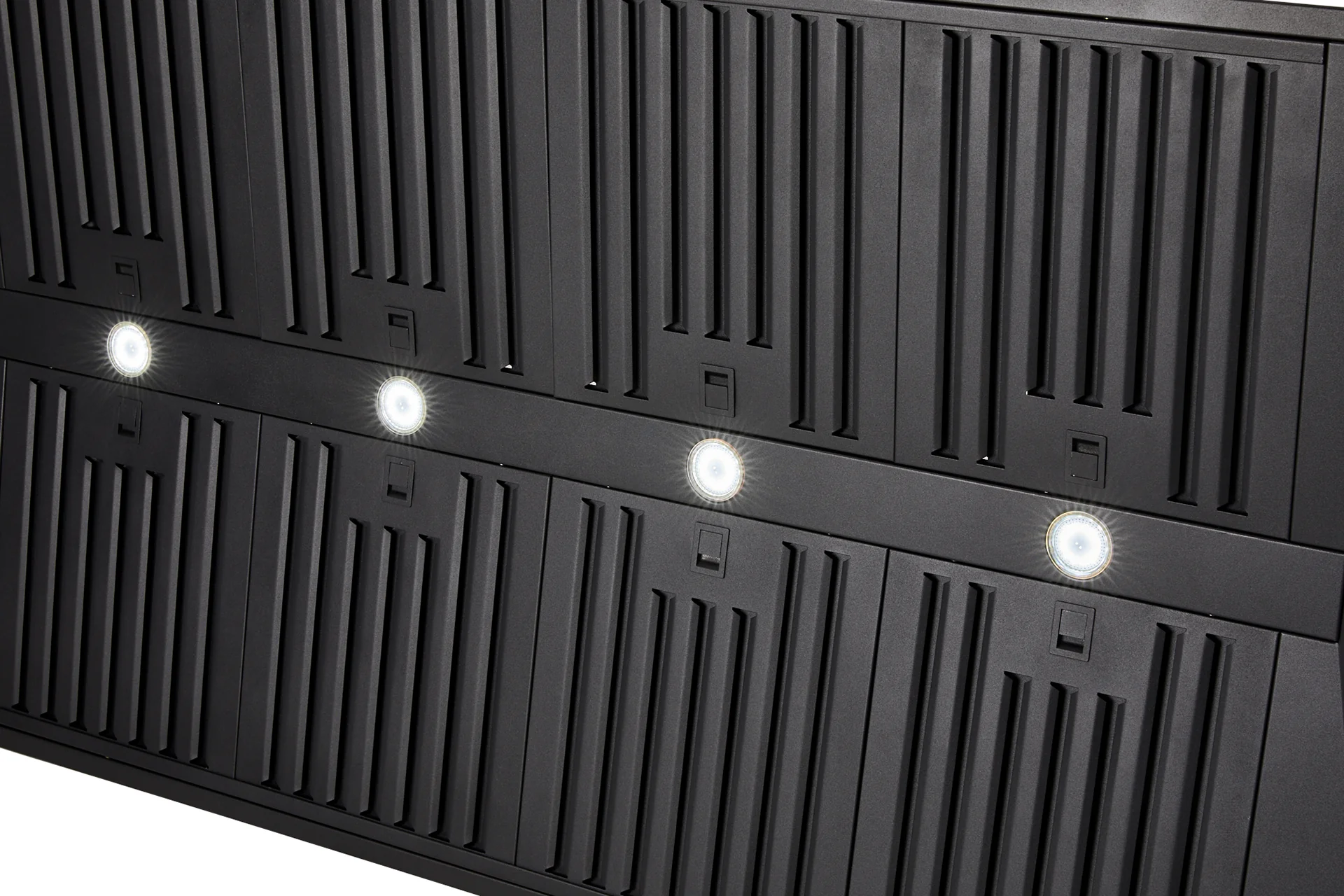 Schweigen Black BBQ Canopy Rangehood - 150cm - CL7375B Series - Image 2