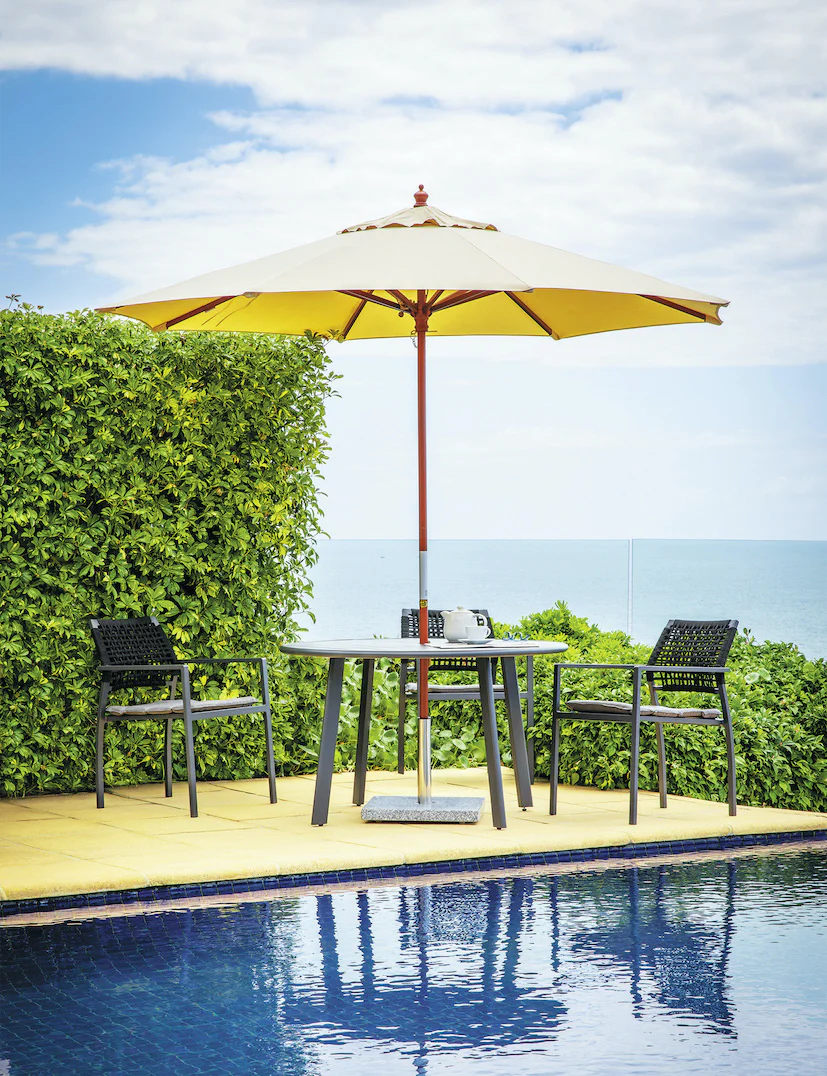 Shelta Bretagne Aluminium with Rope Back Dining Chair - Image 6