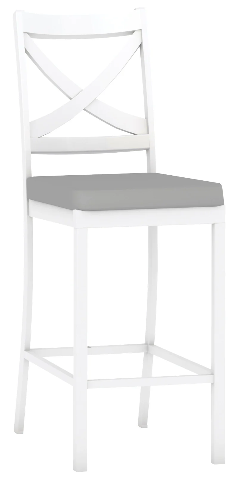 Shelta Bridgeport 7pc Bar Setting - White Frame Boulder Cushions - Image 3