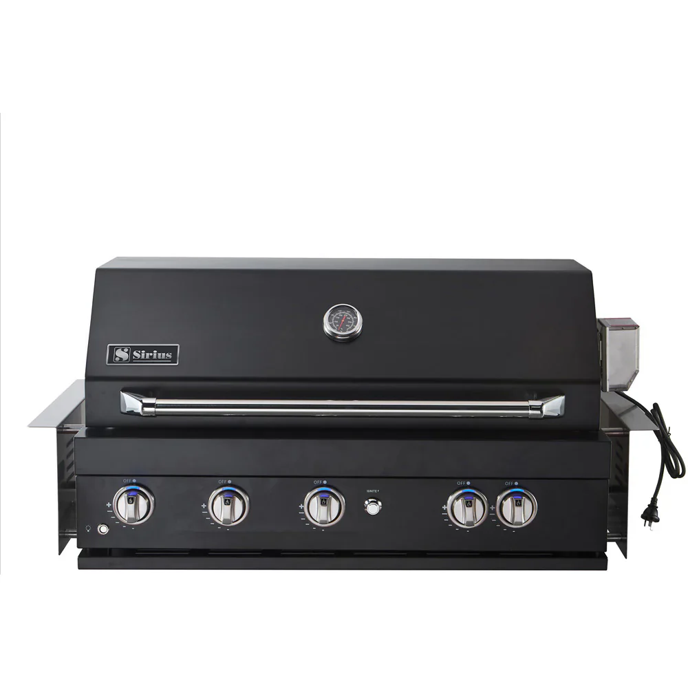 Sirius Black Built-In 5 Burner Gas BBQ - SIR-BG3101-BLK