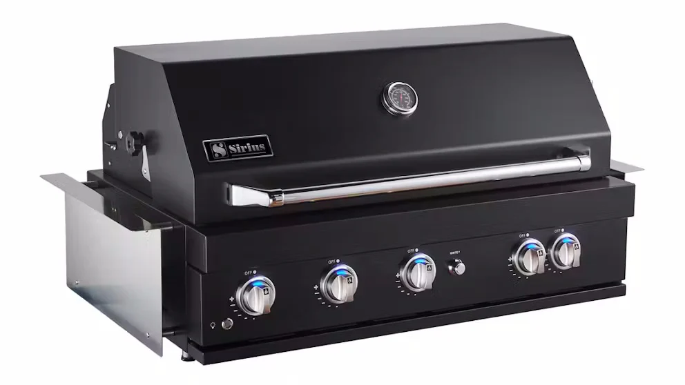 Sirius Black Built-In 5 Burner Gas BBQ - SIR-BG3101-BLK - Image 2