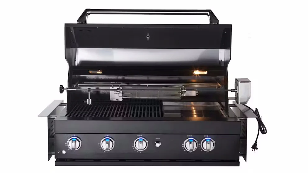Sirius Black Built-In 5 Burner Gas BBQ - SIR-BG3101-BLK - Image 4