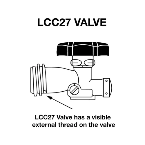 LCC27 Stainless Steel LPG Hose and Regulator 900mm - Image 3