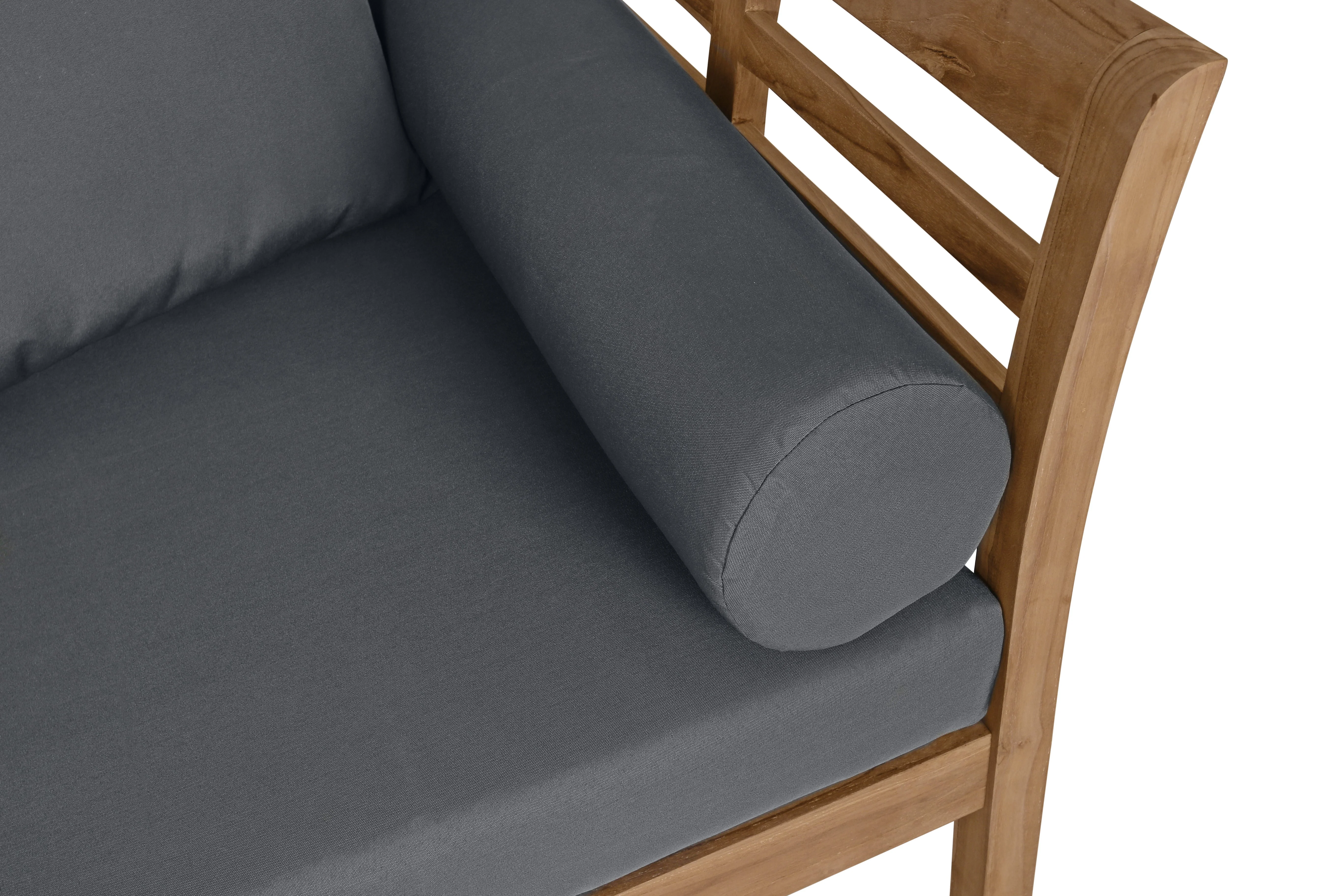 East India Teak Large Daybed with Cushions - Image 3