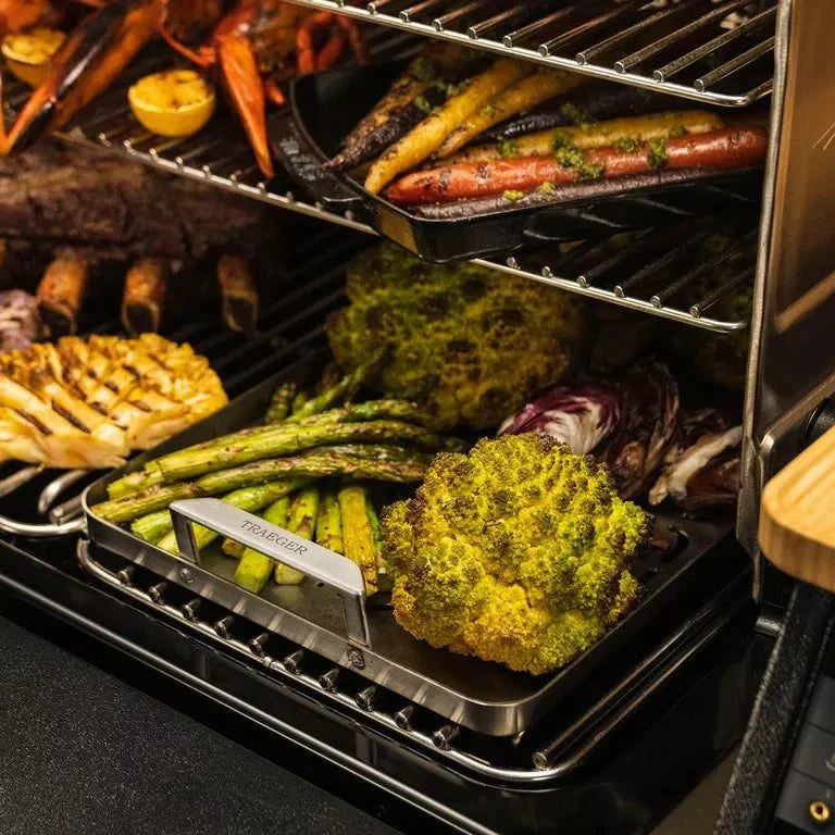 Traeger ModiFIRE Fish and Veggie Stainless Steel Grill Tray - Image 3
